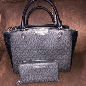 Michael Kors Medium Satchel & Matching Wallet